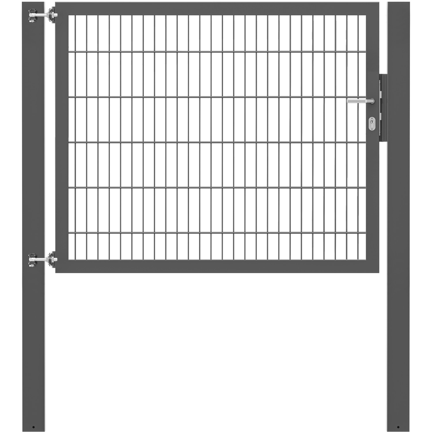 Einzeltor Flexo Plus 150 cm x 120 cm Pfosten 100 cm x 100 cm Anthrazit Einzeltor Flexo Plus 150 cm x 120 cm Pfosten 100 cm x 100 cm Anthrazit von -