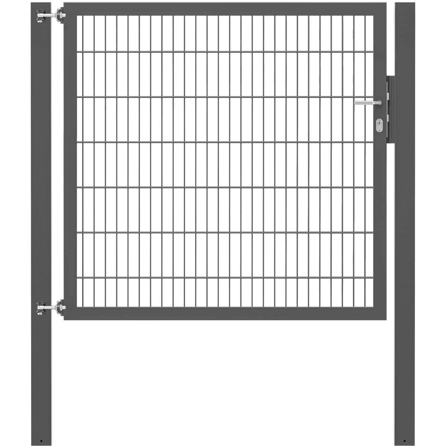 Einzeltor Flexo Plus 150 cm x 140 cm Pfosten 100 cm x 100 cm Anthrazit von -