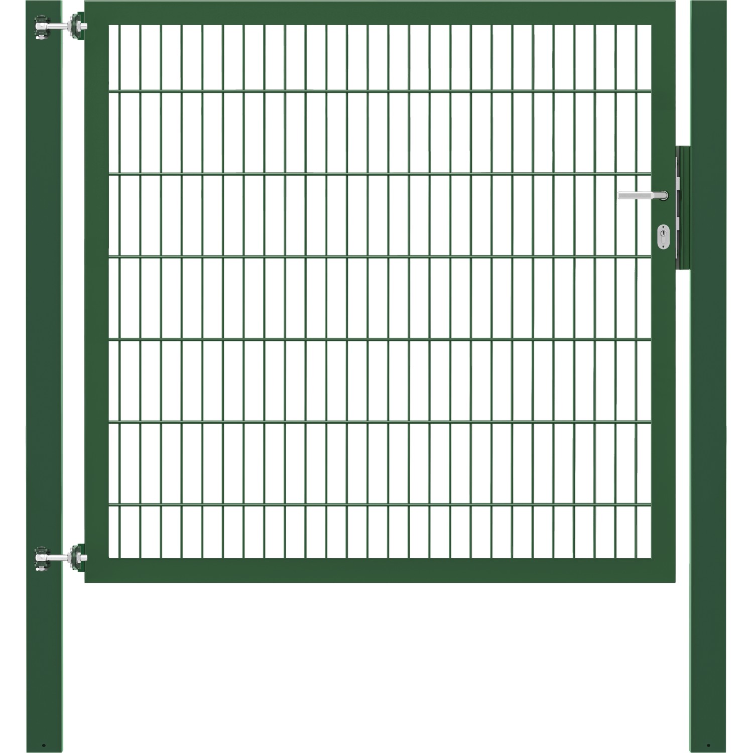 Einzeltor Flexo Plus 150 cm x 140 cm Pfosten 100 cm x 100 cm Grün von -