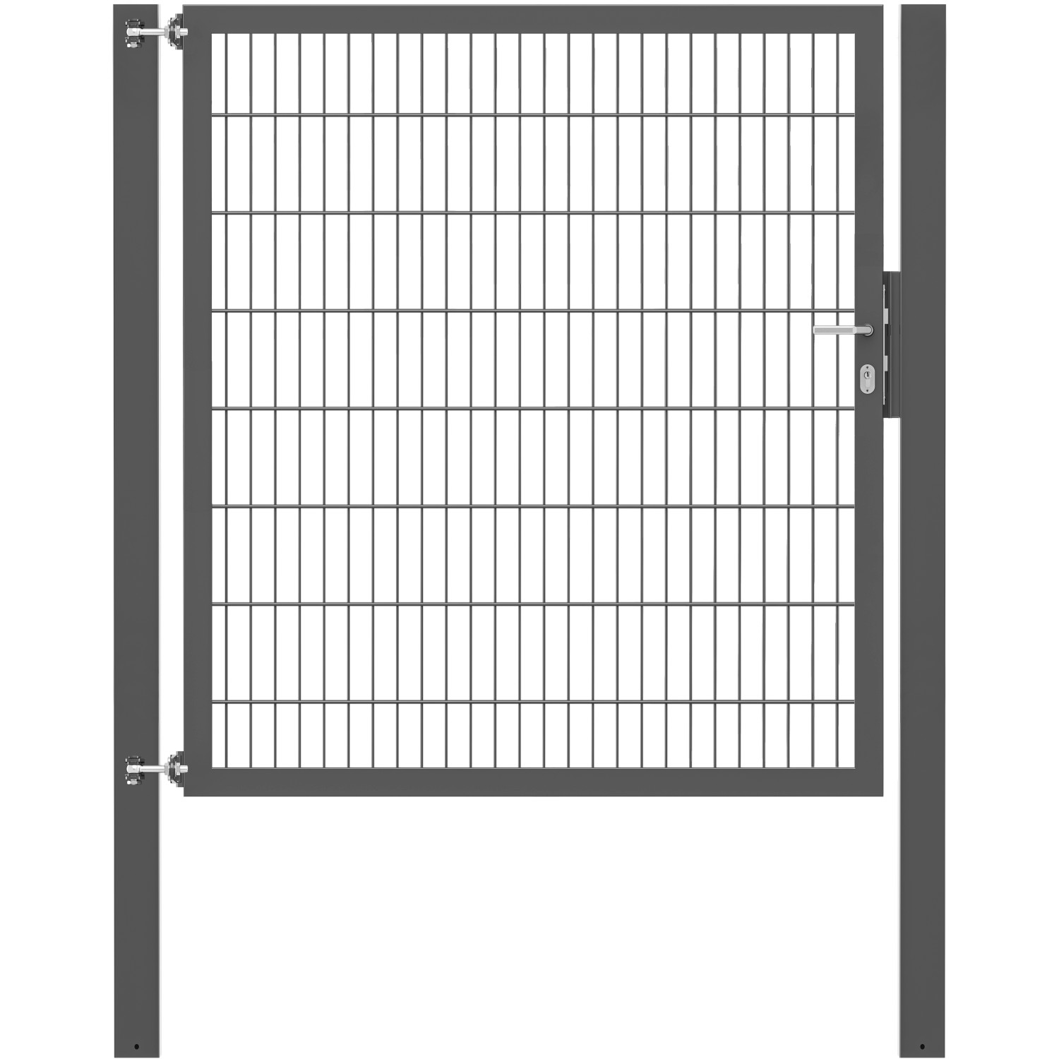 Einzeltor Flexo Plus 150 cm x 160 cm Pfosten 100 cm x 100 cm Anthrazit Einzeltor Flexo Plus 150 cm x 160 cm Pfosten 100 cm x 100 cm Anthrazit von -