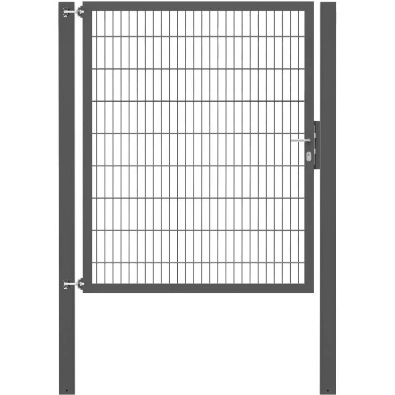 Einzeltor Flexo Plus 150 cm x 180 cm Pfosten 100 cm x 100 cm Anthrazit Einzeltor Flexo Plus 150 cm x 180 cm Pfosten 100 cm x 100 cm Anthrazit von -