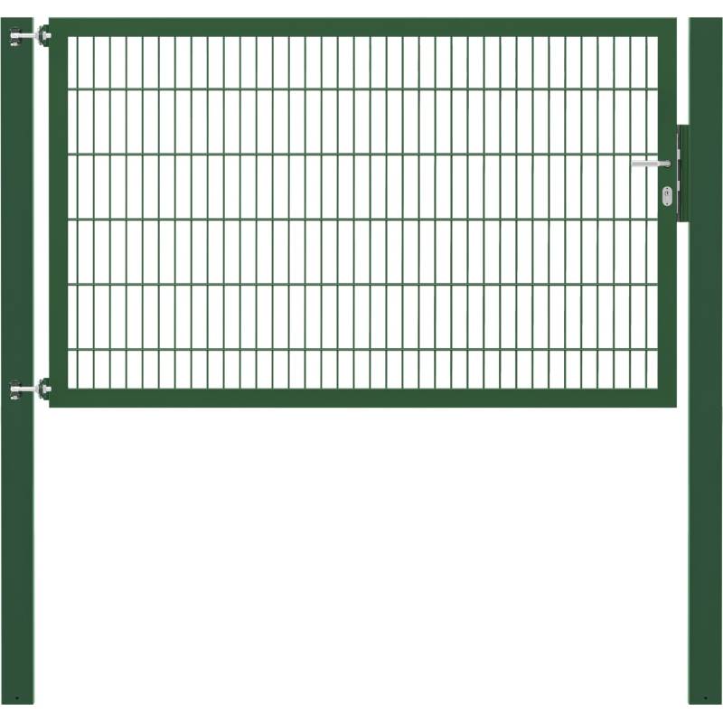 Einzeltor Flexo Plus 200 cm x 120 cm Pfosten 100 cm x 100 cm Grün von -