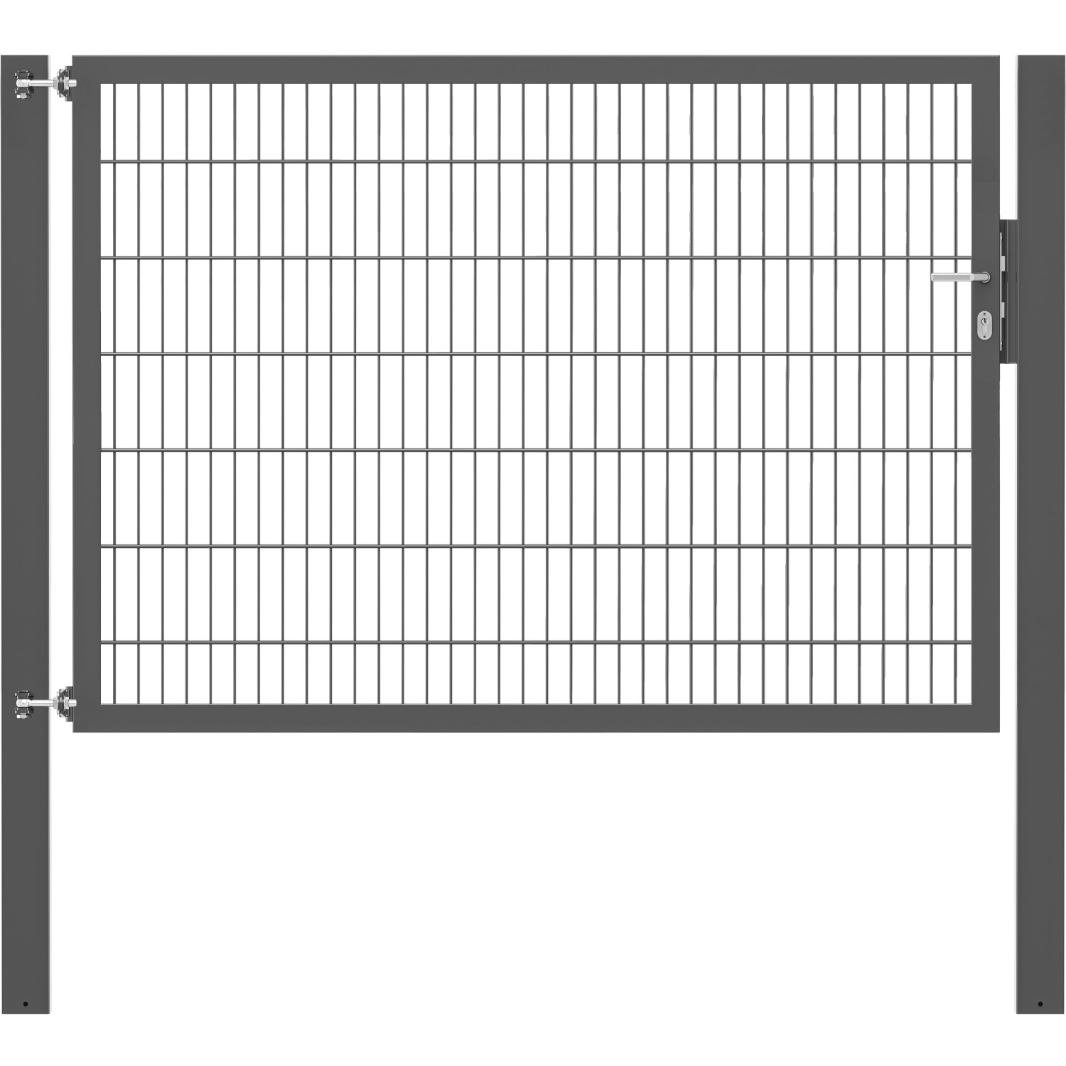 Einzeltor Flexo Plus 200 cm x 140 cm Pfosten 100 cm x 100 cm Anthrazit von -