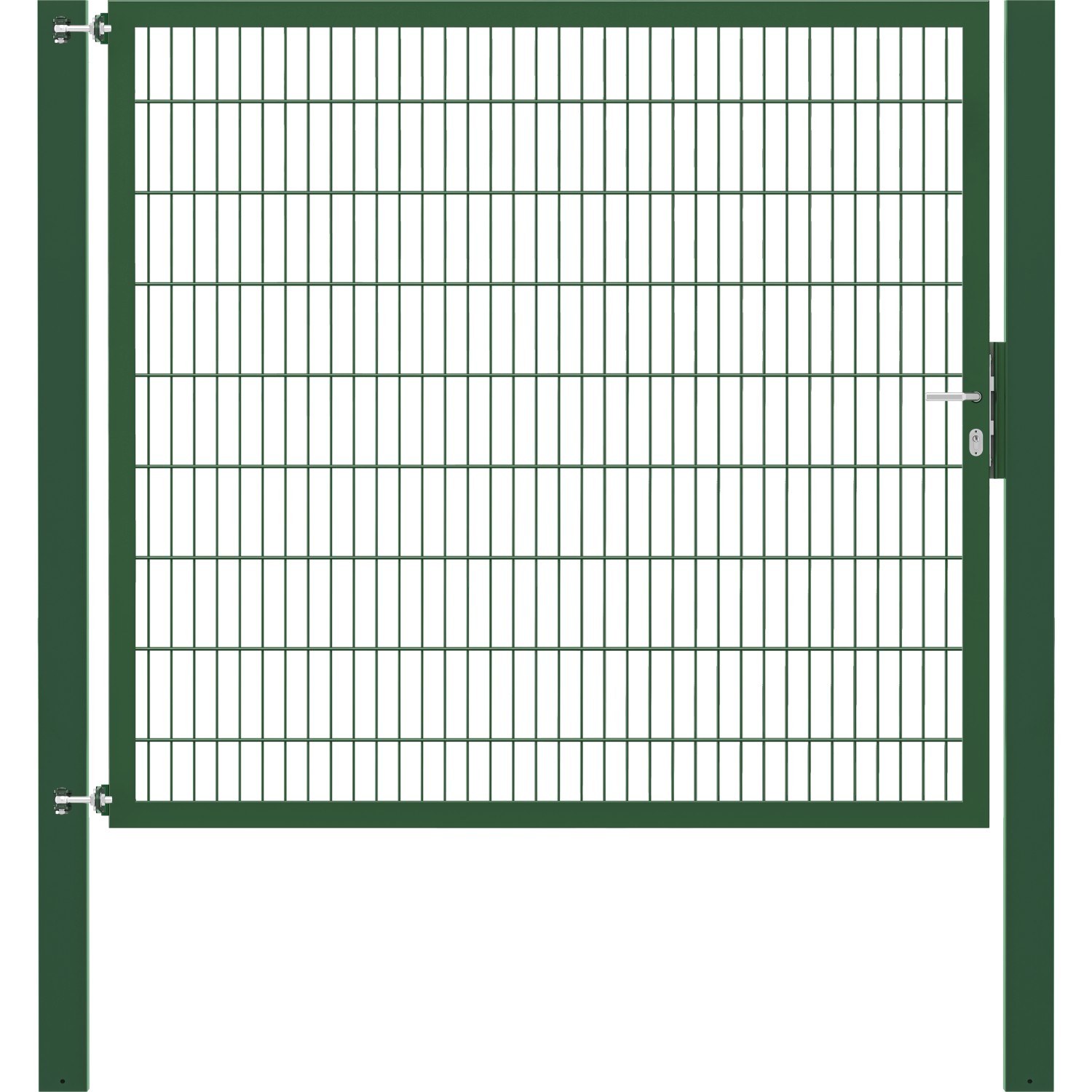 Einzeltor Flexo Plus 200 cm x 180 cm Pfosten 100 cm x 100 cm Grün von -