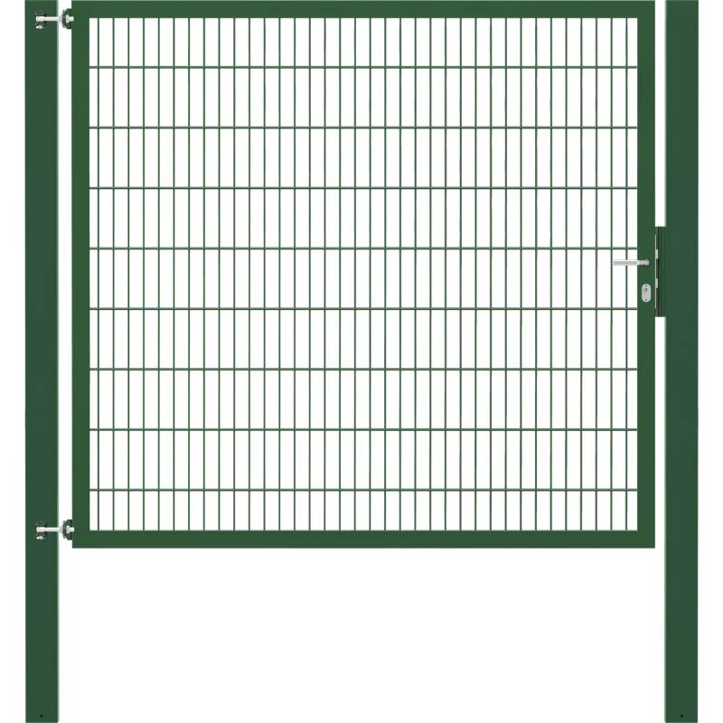 Einzeltor Flexo Plus 200 cm x 180 cm Pfosten 100 cm x 100 cm Grün von -
