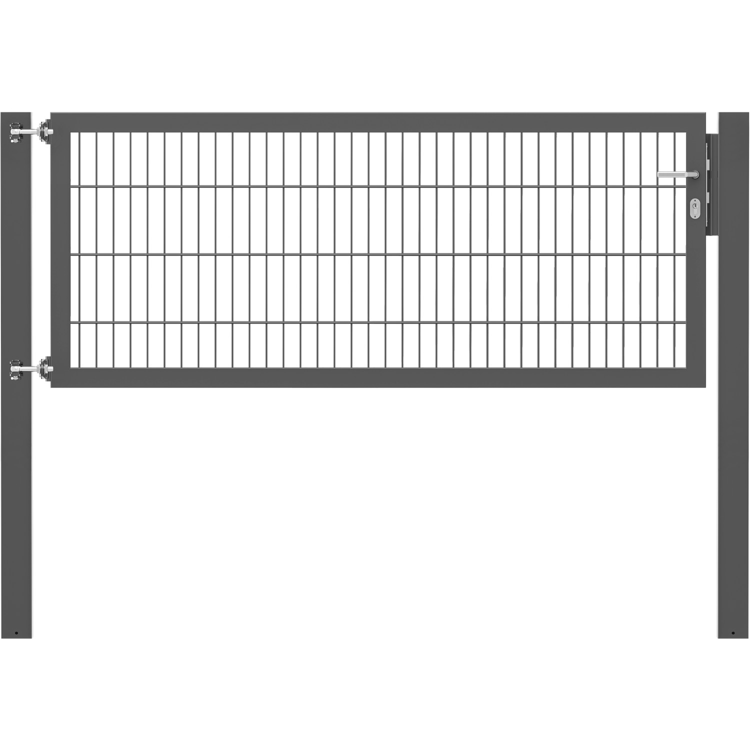 Einzeltor Flexo Plus 200 cm x 80 cm Pfosten 100 cm x 100 cm Anthrazit von -