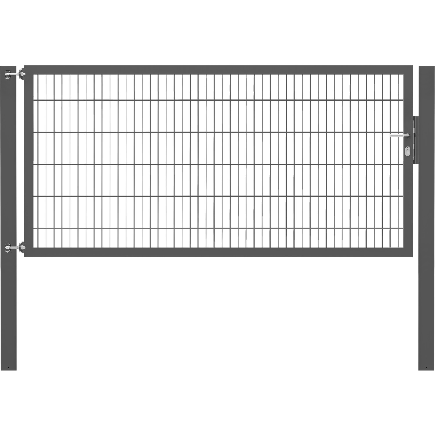 Einzeltor Flexo Plus 250 cm x 120 cm Pfosten 100 cm x 100 cm Anthrazit von -