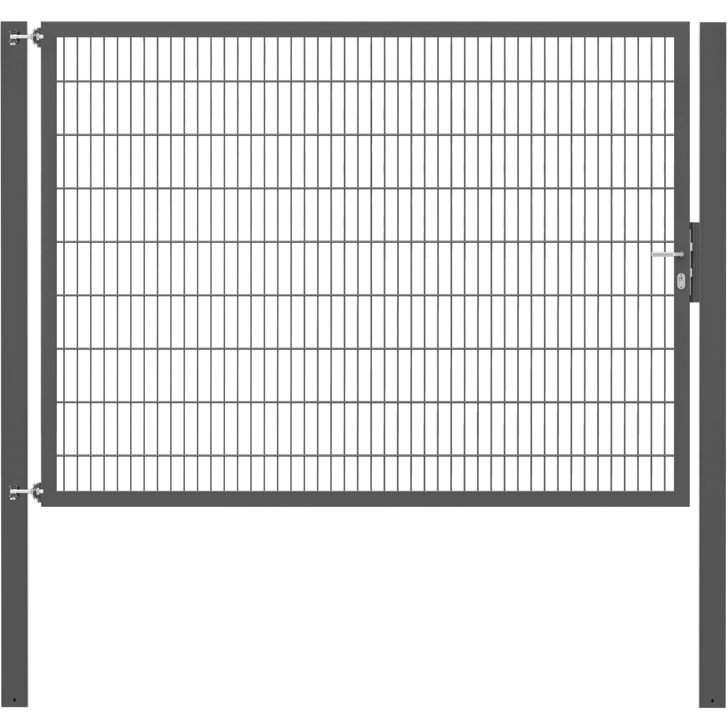 Einzeltor Flexo Plus 250 cm x 180 cm Pfosten 100 cm x 100 cm Anthrazit von -