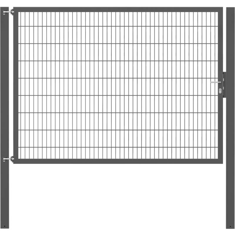 Einzeltor Flexo Plus 250 cm x 180 cm Pfosten 100 cm x 100 cm Anthrazit von -