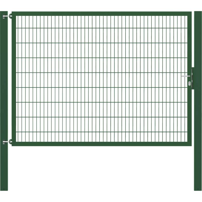 Einzeltor Flexo Plus 250 cm x 180 cm Pfosten 100 cm x 100 cm Grün von -