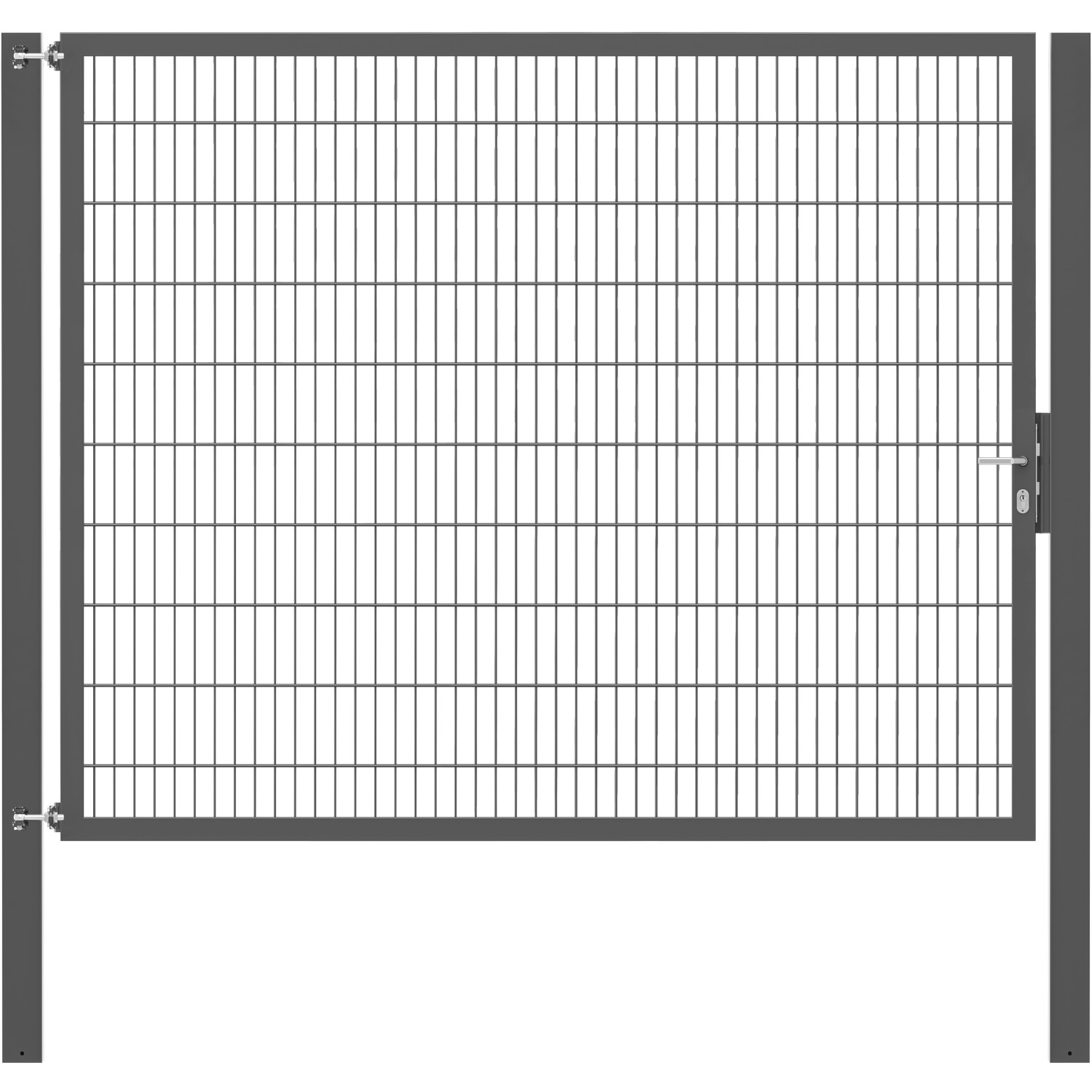 Einzeltor Flexo Plus 250 cm x 200 cm Pfosten 100 cm x 100 cm Anthrazit von -