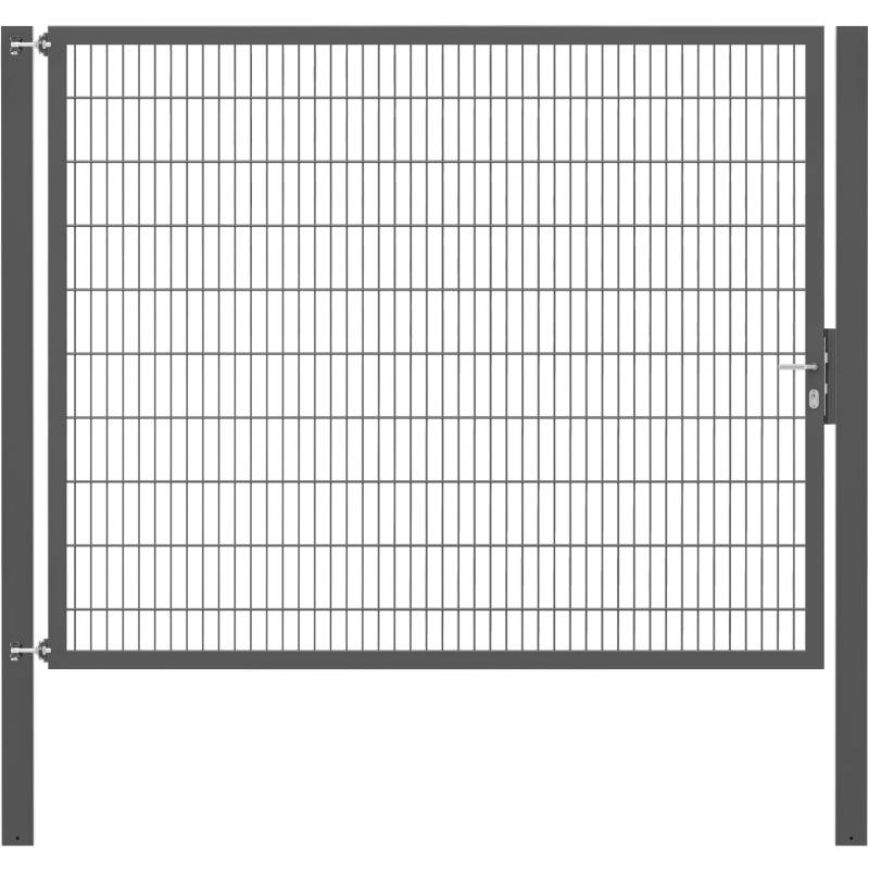 Einzeltor Flexo Plus 250 cm x 200 cm Pfosten 100 cm x 100 cm Anthrazit von -