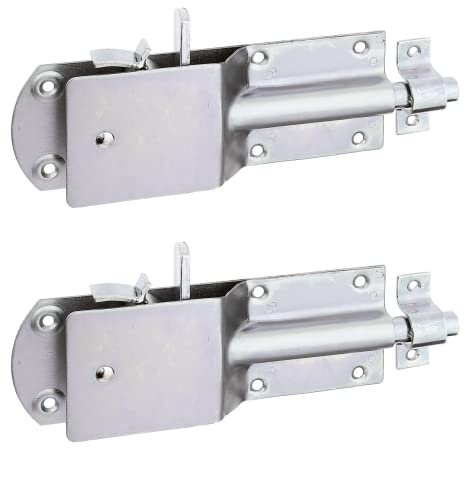 Alberts 124199 Sicherheits-Stallriegel | mit breitem flachen Griff | galvanisch verzinkt, dickschichtpassiviert | Platte 200 x 70 mm | Bolzen-Ø 15 mm | Schlaufenbreite 20 mm | 2er Set Alberts 124199 Sicherheits-Stallriegel | mit breitem flachen Griff | galvanisch verzinkt, dickschichtpassiviert | Platte 200 x 70 mm | Bolzen-Ø 15 mm | Schlaufenbreite 20 mm | 2er Set von Alberts