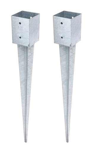 Alberts 211837 Einschlag-Bodenhülse | für Vierkantholzpfosten | feuerverzinkt | 101 x 101 mm | Gesamtlänge 900 mm | 2er Set Alberts 211837 Einschlag-Bodenhülse | für Vierkantholzpfosten | feuerverzinkt | 101 x 101 mm | Gesamtlänge 900 mm | 2er Set von Alberts