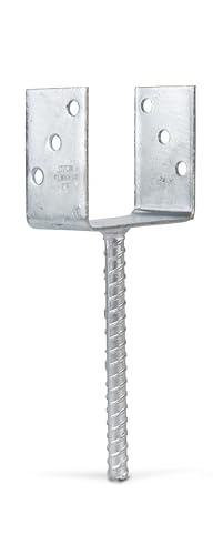 Alberts 214296 U-Pfostenträger | mit Betonanker aus Riffelstahl | feuerverzinkt | lichte Breite 121 mm | Länge Betonanker 200 mm Alberts 214296 U-Pfostenträger | mit Betonanker aus Riffelstahl | feuerverzinkt | lichte Breite 121 mm | Länge Betonanker 200 mm von Alberts