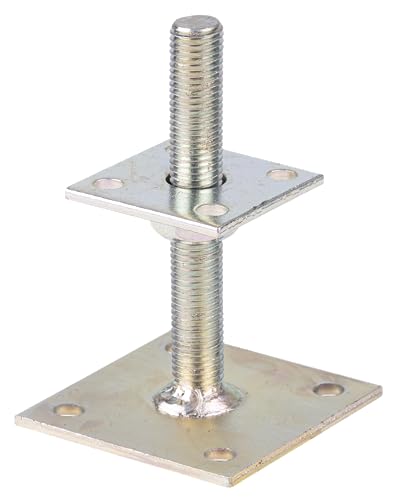 Alberts 218102 Pfostenträger | zum Aufschrauben | galvanisch verzinkt, dickschichtpassiviert | höhenverstellbar 30 - 150 mm | 70 x 70 mm Alberts 218102 Pfostenträger | zum Aufschrauben | galvanisch verzinkt, dickschichtpassiviert | höhenverstellbar 30 - 150 mm | 70 x 70 mm von Alberts