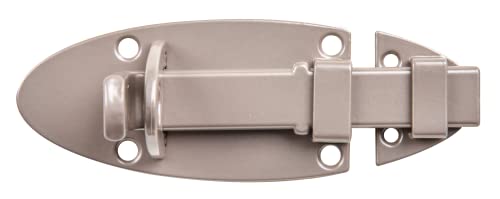 Alberts 300005 DURAVIS® Schlossriegel | mit flachem Griff | perlbeige duplexbeschichtet RAL 1035 | Platte 90 x 44 mm von Alberts