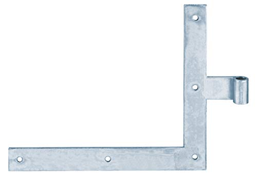 Alberts 306403 Fensterladen-Winkelband | Abschluss gerade oder Karpfenschwanz für oben oder unten | galvanisch blau verzinkt | Rolle: Ø14 mm | Größe 250 x 300 x 35 mm von Alberts