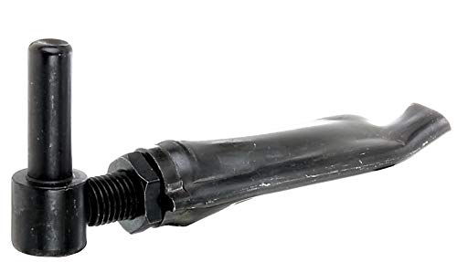 Alberts 307509 Kloben zum Einmauern | F-Mauerhaken, verstellbar um 27 mm | schwarzer Tauchlack | Dornmaß Ø14 mm | 110 x 30 mm von Alberts