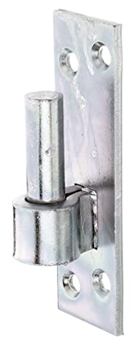 Alberts 318796 Kloben auf Platte | Süddeutsche Form mit DI oder DII-Haken | galvanisch verzinkt, dickschichtpassiviert | Dornmaß Ø16 mm | Platte 133 x 40 mm von Alberts