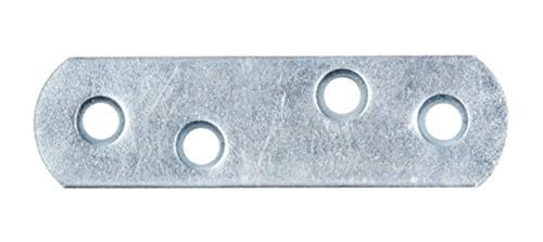 GAH-Alberts 329969 Flachverbinder | mit abgerundeten Enden | galvanisch blau verzinkt | 57 x 16 mm | 100er Set von Alberts