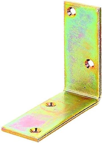 Alberts 847906 Balkenwinkel | breit | galvanisch verzinkt, dickschichtpassiviert | 100 x 100 x 40 mm | 20er Set von Alberts