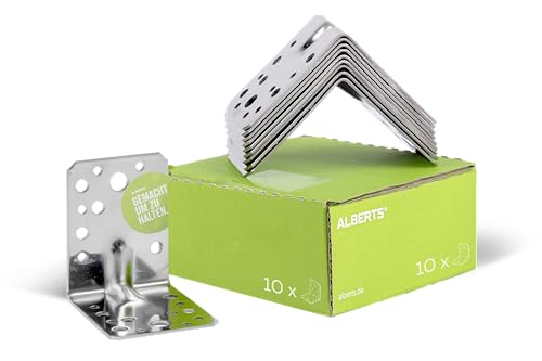Alberts 848231 Schwerlast-Winkelverbinder mit Sicke | Edelstahl | 105 x 105 x 90 mm | 25er Set Alberts 848231 Schwerlast-Winkelverbinder mit Sicke | Edelstahl | 105 x 105 x 90 mm | 25er Set von Alberts