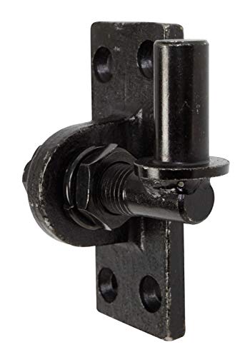 Alberts 340766 Kloben zum Anschrauben | verstellbar um 20 mm | galvanisch schwarz verzinkt | Dornmaß Ø16 mm | Platte 105 x 45 mm von Alberts