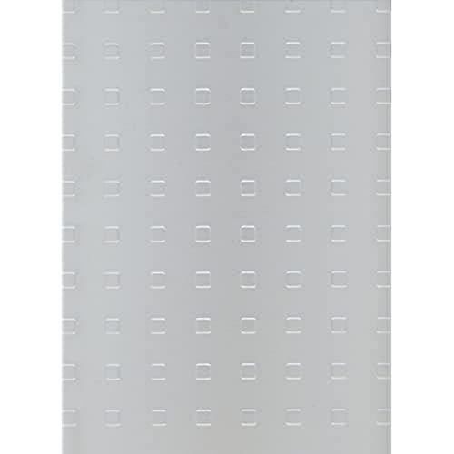 Alberts 466473 Strukturblech | Quadrat-Prägung | Aluminium, silberfarbig eloxiert | 600 x 1000 x 1 mm von Alberts