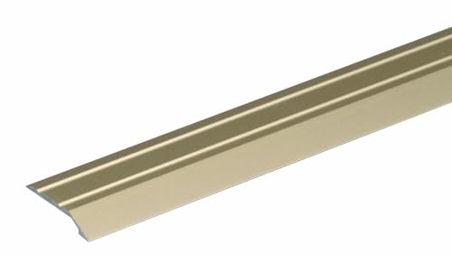 Alberts 490621 Ausgleichsprofil | selbstklebend | Aluminium, sandfarbig eloxiert | 900 x 39 mm von Alberts