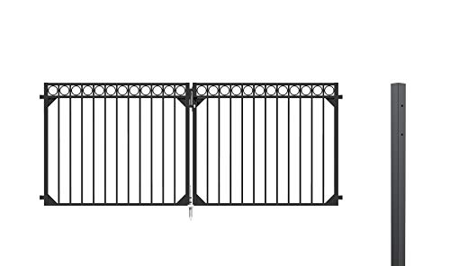 Alberts 510206 Doppeltorset Circle, zum Einbetonieren | verschiedene Höhen - wahlweise in verschiedenen Farben | anthrazit | Höhe 100 cm | Breite 3 m Alberts 510206 Doppeltorset Circle, zum Einbetonieren | verschiedene Höhen - wahlweise in verschiedenen Farben | anthrazit | Höhe 100 cm | Breite 3 m von Alberts