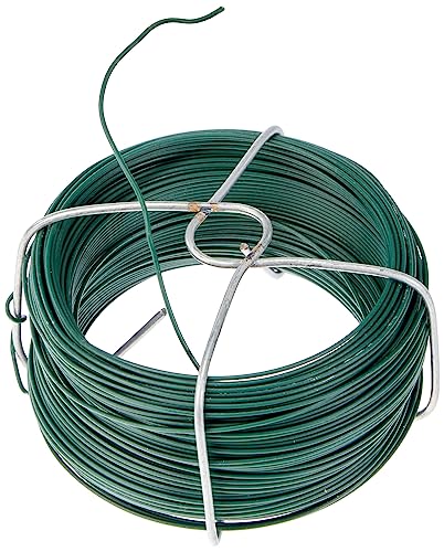 Alberts 530105 Drahtspule | verzinkt, grün kunststoffbeschichtet | Draht-Ø 1,2 mm | Länge 50 m von Alberts