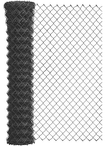 Alberts 604660 Maschendrahtgeflecht | Maschendrahtzaun, Hundezaun, Gartenzaun, Hasendraht | Höhe: 150 cm, Länge: 15 m, Draht-Ø 2,6 mm | Anthrazit von Alberts
