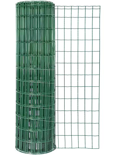Alberts, grün GAH 605001 Schweißgitter Fix-Clip Pro wahlweise in verschiedenen Farben | kunststoffbeschichtet, 122 cm | Länge 10 m, Höhe: 1220 mm von Alberts
