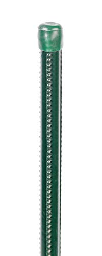 Alberts 854317 Universalstab | geriffelte Oberfläche | grün kunststoffummantelt | Länge 1250 mm | Pfosten-Ø 9 mm | 25er Set von Alberts