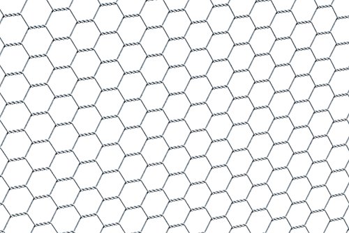 Alberts 614157 Sechseckgeflecht | verschiedene Längen und Höhen - wahlweise in verschiedenen Farben | verzinkt | Maschung 25 mm | Höhe 50 cm | Länge 25 m von Alberts