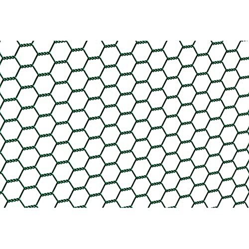 Alberts 614249 Sechseckgeflecht | verschiedene Längen und Höhen - wahlweise in verschiedenen Farben | grün | Maschen 25 x 25 mm | Höhe 100 cm | Länge 10 m von Alberts