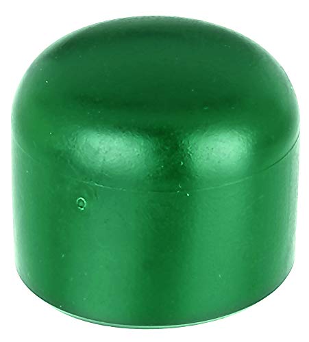 Alberts 855239 Pfostenkappe für runde Metallpfosten | Kunststoff, grün | für Pfosten-Ø 34 mm | 20er Set von Alberts