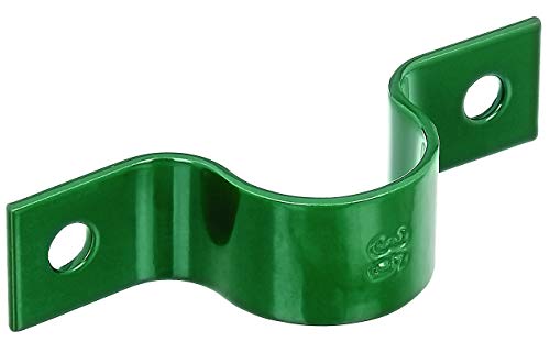 Alberts 855383 Rohrschelle | zur Befestigung von Zaunpfosten an Mauern | verzinkt, grün kunststoffbeschichtet | für Pfosten-Ø 34 mm | 20er Set Alberts 855383 Rohrschelle | zur Befestigung von Zaunpfosten an Mauern | verzinkt, grün kunststoffbeschichtet | für Pfosten-Ø 34 mm | 20er Set von Alberts