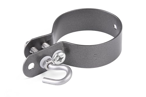 Alberts 655679 Schelle für Geflechtspannstäbe | verzinkt, anthrazit-metallic | Schellen-Ø 60 mm von Alberts