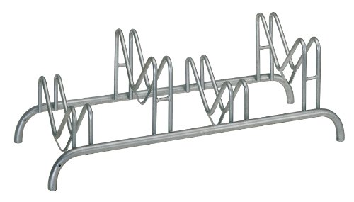 Alberts 692643 Mehrfach-Fahrradständer | 4 Einstellplätze, freistehend | Rahmen mit Bohrungen zum Aufschrauben | feuerverzinkt von Alberts