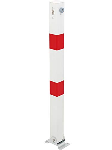 Alberts 780609 Absperrpfosten Klappy | wahlweise in verschiedenen Ausführungen | zum Aufschrauben, umlegbar | weiß | Pfosten 70 x 70 mm | Höhe über Boden 100 cm Alberts 780609 Absperrpfosten Klappy | wahlweise in verschiedenen Ausführungen | zum Aufschrauben, umlegbar | weiß | Pfosten 70 x 70 mm | Höhe über Boden 100 cm von Alberts