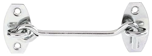 Alberts 903848 Sturmhaken | mit Winkelplatten oder Ösen auf Platten | galvanisch verzinkt, dickschichtpassiviert | Länge 100 mm | Haken-Ø 5,2 mm Alberts 903848 Sturmhaken | mit Winkelplatten oder Ösen auf Platten | galvanisch verzinkt, dickschichtpassiviert | Länge 100 mm | Haken-Ø 5,2 mm von Alberts