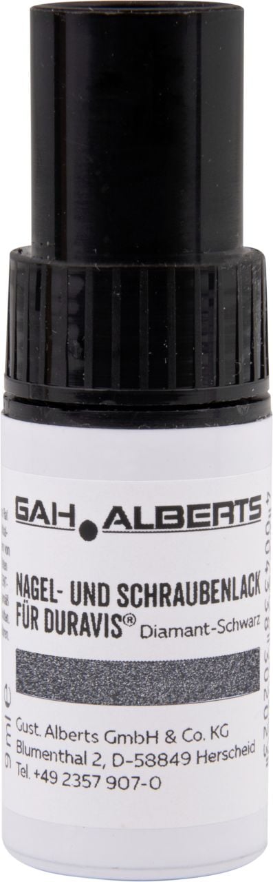 Alberts Duravis Nagel u. Schrauben Lack schwarz diamant 9 ml von Alberts
