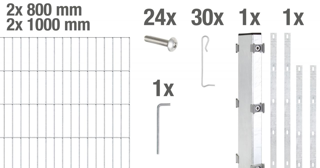 Alberts Gabionen Anbauset Step² 200 x 180 cm feuerverzinkt zA von Alberts