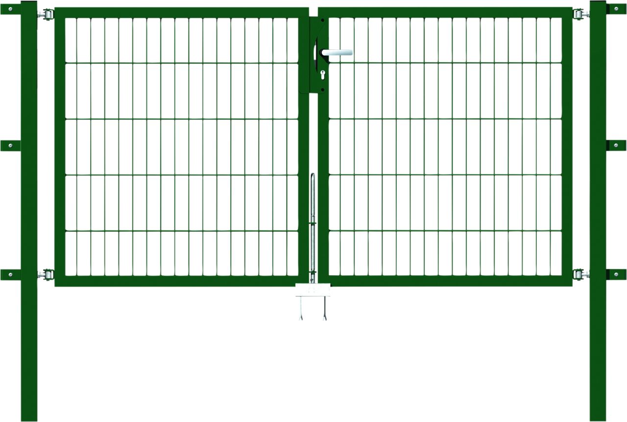 Alberts Stabgitter Doppeltor Flexo 200 x 100 cm 6/5/6 grün zE von Alberts