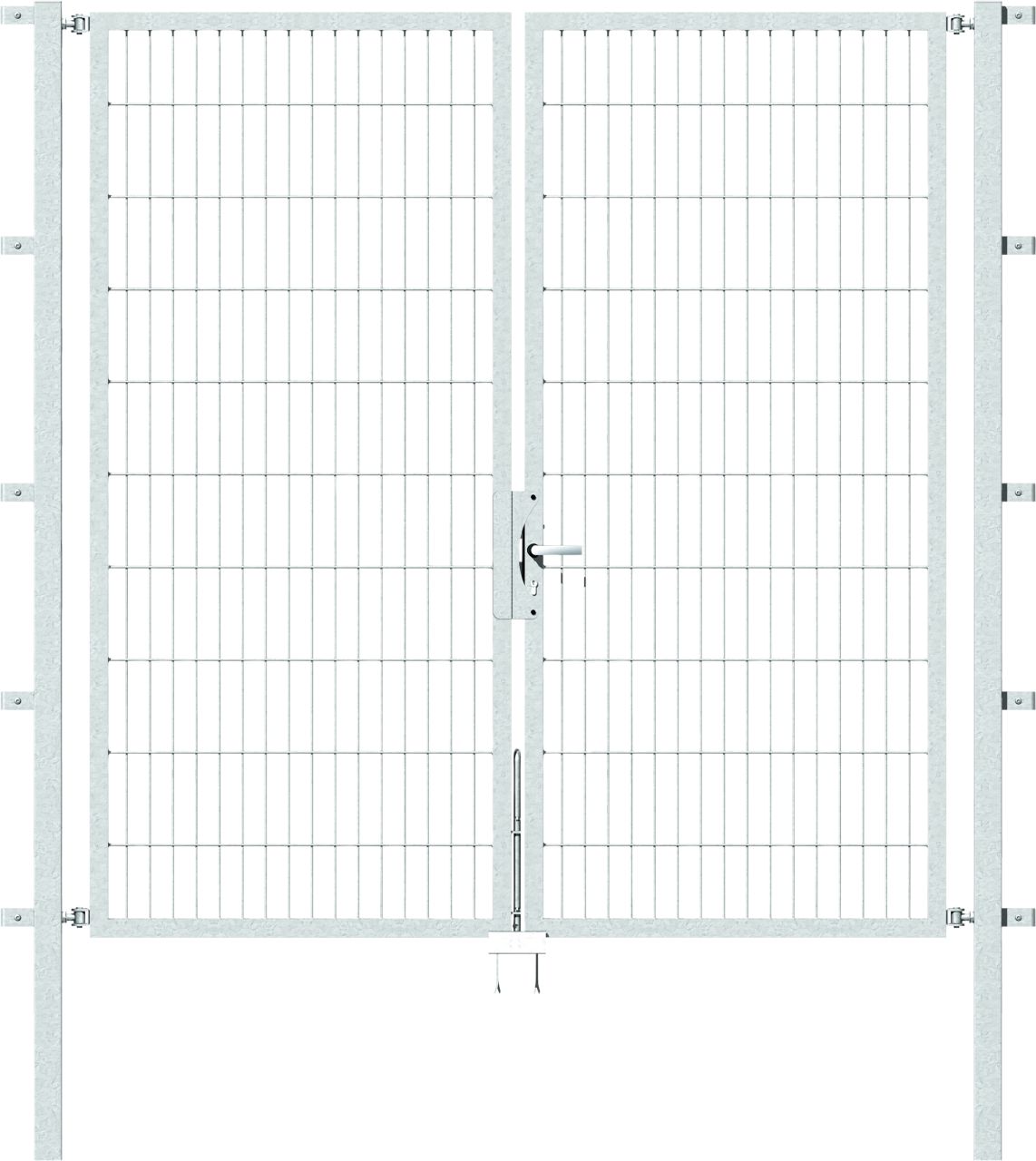 Alberts Stabgitter Doppeltor Flexo 200 x 200 cm 6/5/6 feuerverzinkt zE von Alberts