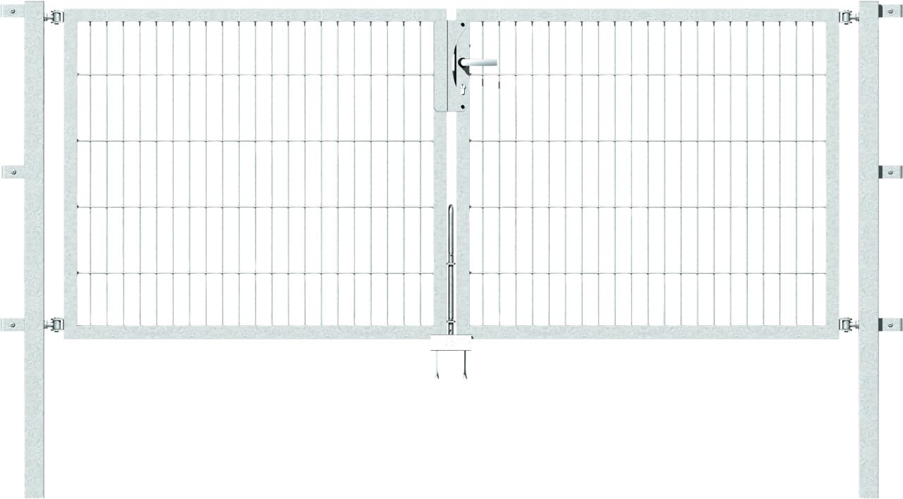 Alberts Stabgitter Doppeltor Flexo 250 x 100 cm 6/5/6 feuerverzinkt zE von Alberts