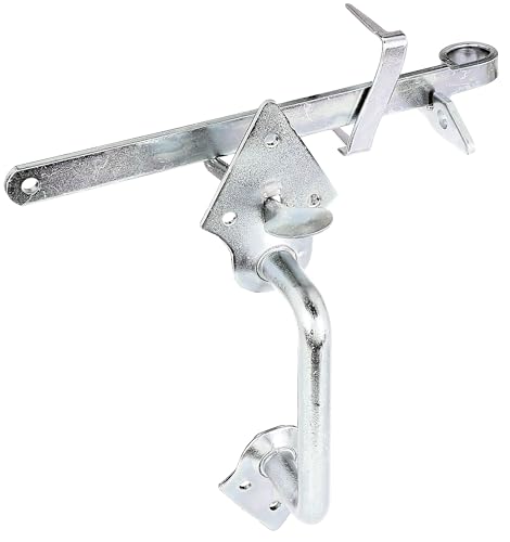 Alberts 310332 Klinken-Set | für Flechtzaun- und leichte Holztore | zum Anschrauben oder Einschlagen | galvanisch verzinkt, dickschichtpassiviert | Länge 260 mm von Alberts