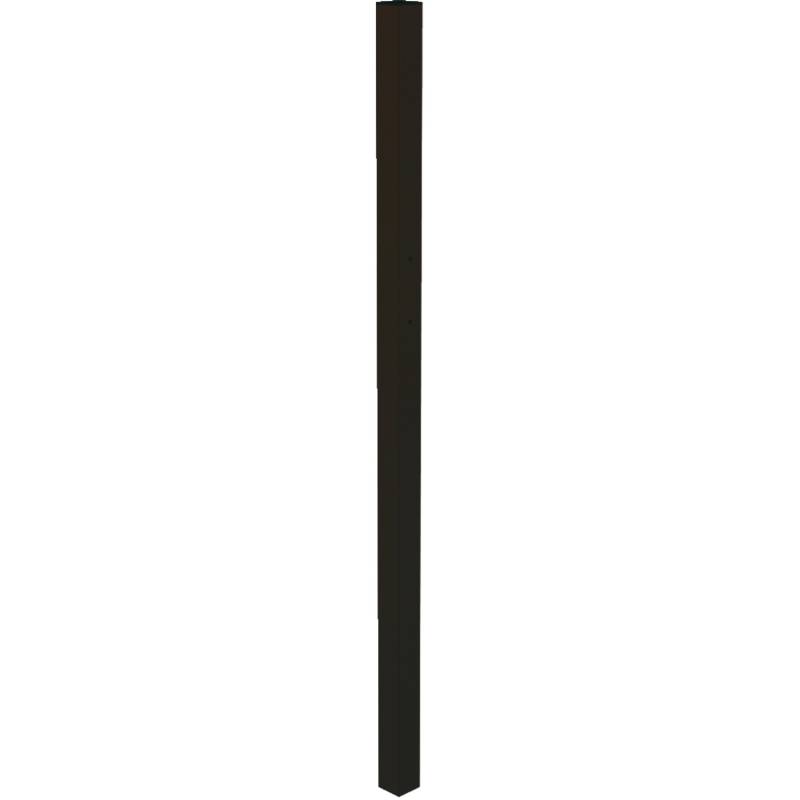 Klobenpfosten f. Doppeltor Chaussee und Circle Matt Schwarz 180 cm von -